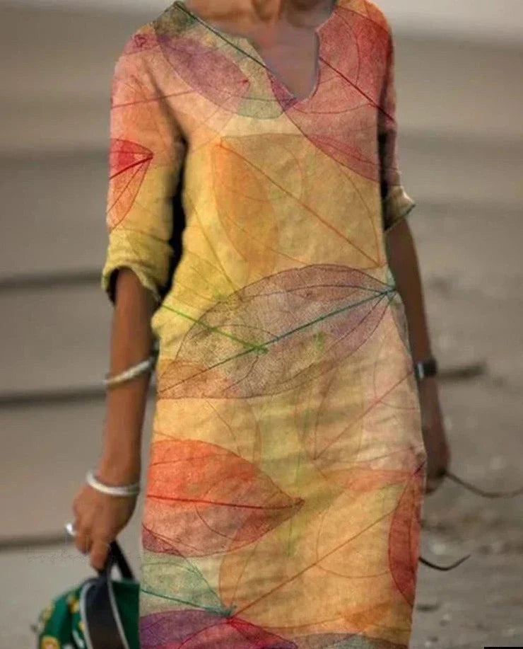 Robe classique d'été pour femmes - Courte avec manches courtes