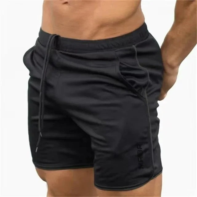 Short de sport homme - Respirant et léger - Taille élastique - Poches latérales
