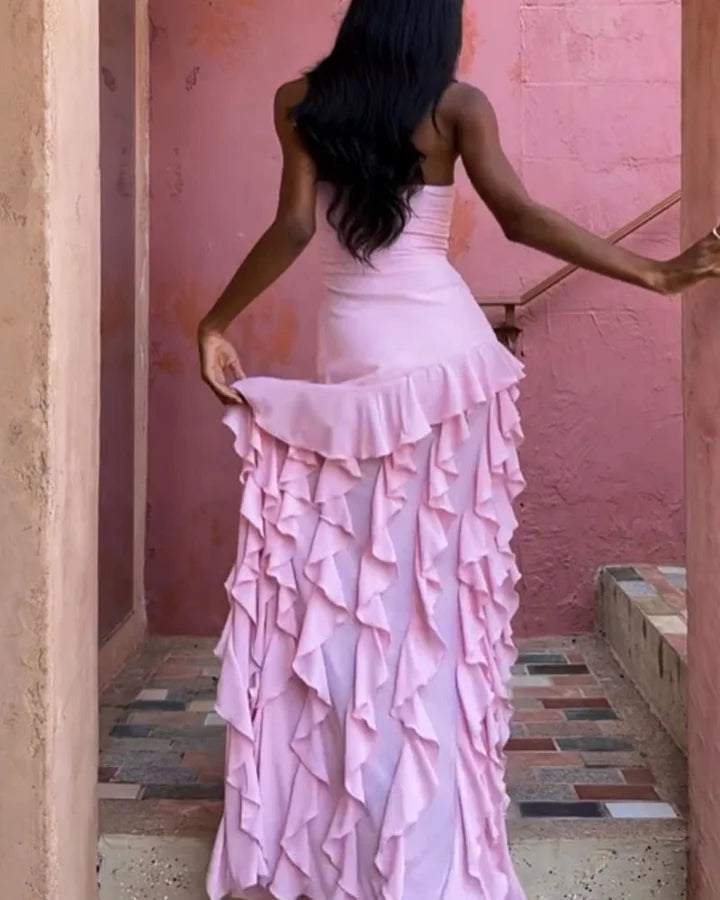 Robe moderne d'été pour femme - Manches longues et élégante