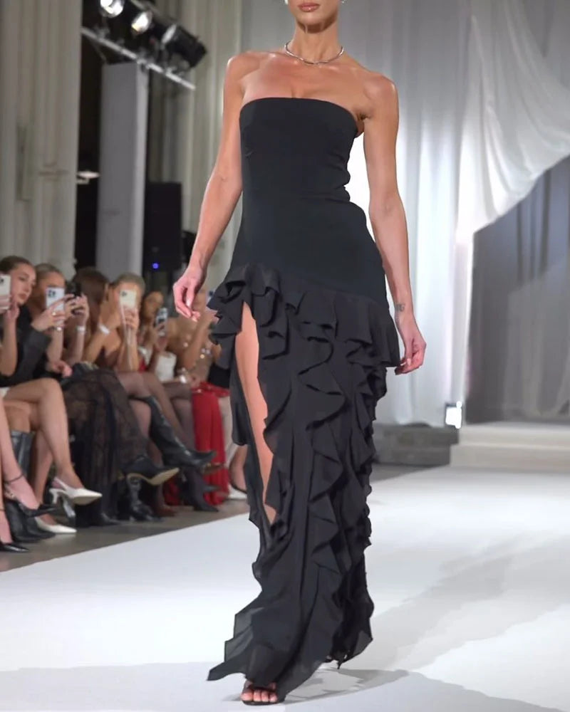 Robe moderne d'été pour femme - Manches longues et élégante