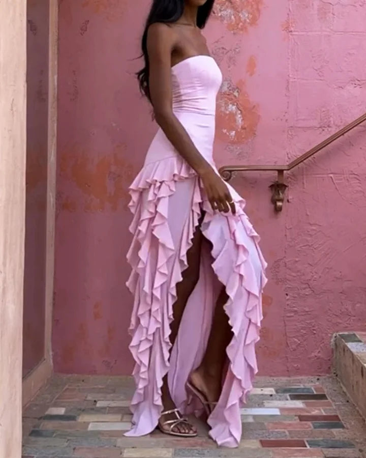 Robe moderne d'été pour femme - Manches longues et élégante