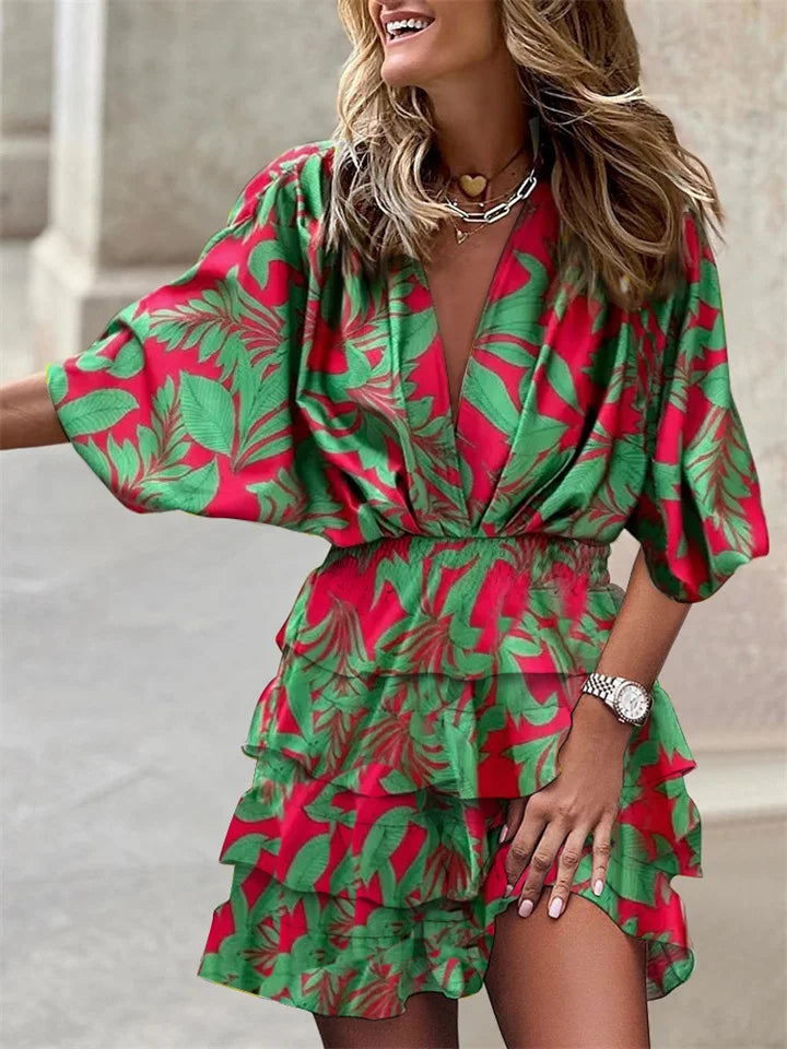 Robe d'été moderne pour femmes - Style avec manches longues