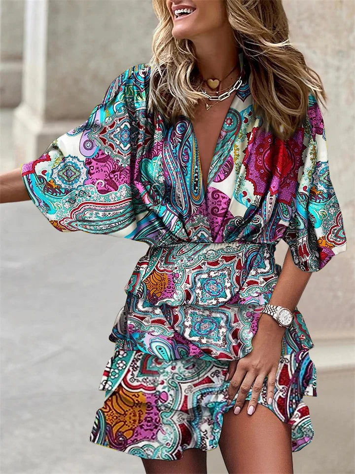 Robe d'été moderne pour femmes - Style avec manches longues