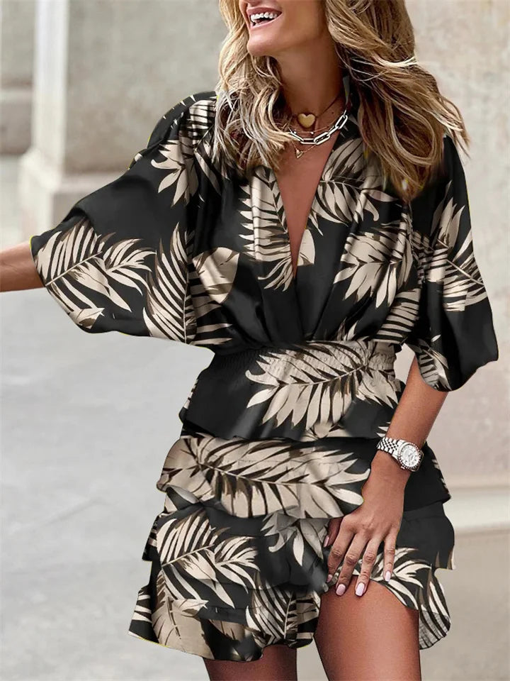 Robe d'été moderne pour femmes - Style avec manches longues
